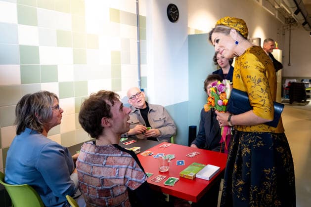 18-02-2026 Hengelo Queen Maxima attended the opening of the professional company KamaK Theater, working with actors with intellectual disabilities, in Hengelo. Â  Copyright: xPPEx