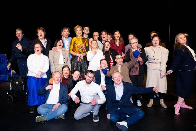 18-02-2026 Hengelo Queen Maxima attended the opening of the professional company KamaK Theater, working with actors with intellectual disabilities, in Hengelo. Â  Copyright: xPPEx
