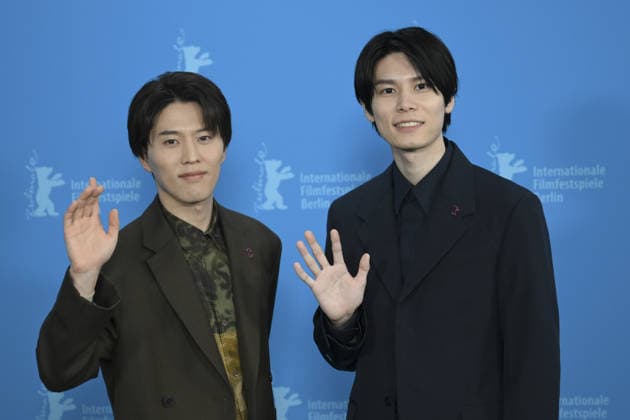 76th Berlin International Film Festival BERLIN, GERMANY - FEBRUARY 18: Actors Miyu Irino (L) and Riku Hagiwara (R) of A New Dawn pose for photographers during the 76th Berlinale in Berlin, Germany, on February 18, 2026. Halil Sagirkaya Anadolu Berlin Germany. Editorial use only. Please get in touch for any other usage.  Copyright: x2026xAnadoluxHalilxSagirkayax