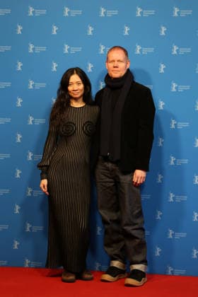 February 18, 2026, Berlin, Germany: Chinese director Chloe Zhao (L), and British composer Max Richter attend the Berlinale Camera award ceremony honoring Max Richter during the 76th Berlin International Film Festival (Berlinale), Europe s first major film festival of the year, at Haus Der Berliner Festspiele in Berlin. Berlin Germany  - ZUMAf146 20260218_zip_f146_004 Copyright: xRouzbehxFouladix