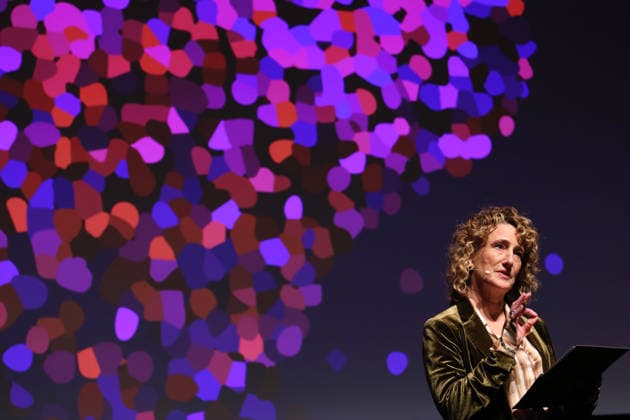 February 18, 2026, Berlin, Germany: Berlinale director Tricia Tuttle speaks during the Berlinale Camera award ceremony honoring Max Richter during the 76th Berlin International Film Festival (Berlinale), Europe s first major film festival of the year, at Haus Der Berliner Festspiele in Berlin. Berlin Germany  - ZUMAf146 20260218_zip_f146_012 Copyright: xRouzbehxFouladix