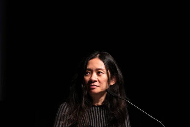 February 18, 2026, Berlin, Germany: Chinese director Chloe Zhao speaks during the Berlinale Camera award ceremony honoring Max Richter during the 76th Berlin International Film Festival (Berlinale), Europe s first major film festival of the year, at Haus Der Berliner Festspiele in Berlin. Berlin Germany  - ZUMAf146 20260218_zip_f146_015 Copyright: xRouzbehxFouladix
