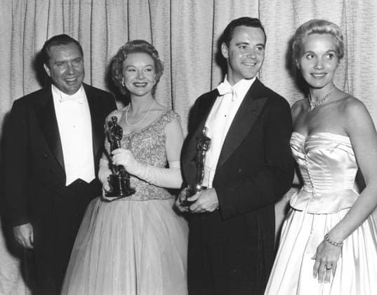 RECORD DATE NOT STATED Academy Awards - 28th Annual Edmond O Brien, Jo Van Fleet, Jack Lemmon, Eva Marie Saint 1956 **I.V. EDITORIAL USE ONLY  Copyright: x