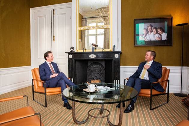 Den Haag, The Netherlands, 2026-02-18 09:28:25 THE HAGUE, 18-12-2026, Huis ten Bosh Palace King receives House of Representatives Party Chairman Laurens Dassen - Volt PHOTO: NLBeeld POOL Wesley de Wit Credit: NL Beeld Patrick van Emst  Copyright: xx x
