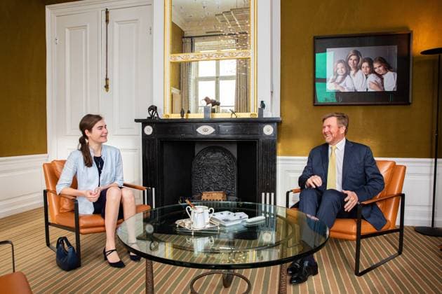 Den Haag, The Netherlands, 2026-02-18 10:58:31 THE HAGUE, 18-12-2026, Huis ten Bosh Palace, King receives House of Representatives faction leader Lidewij de Vos - FvD - Forum for Democracy. PHOTO: NLBeeld POOL Wesley de Wit Credit: NL Beeld Patrick van Emst  Copyright: xx x