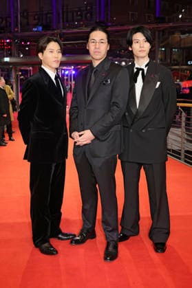 Miyu Irino, Yoshitoshi Shinomiya and Riku Hagiwara at the premiere of the animated film A New Dawn Hana rokushÃ ga akeru hi ni at the Berlinale 2026 76 Berlin International Film Festival in the Berlinale Palast Berlin, 18 02 2026 Foto:xD.xBedrosianx xFuturexImagex dawn_6201