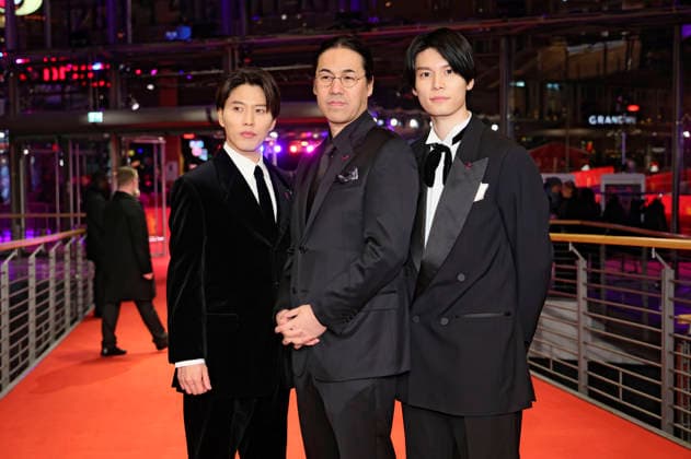 Miyu Irino, Yoshitoshi Shinomiya and Riku Hagiwara at the premiere of the animated film A New Dawn Hana rokushÃ ga akeru hi ni at the Berlinale 2026 76 Berlin International Film Festival in the Berlinale Palast Berlin, 18 02 2026 Foto:xD.xBedrosianx xFuturexImagex dawn_6206