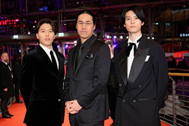 Miyu Irino, Yoshitoshi Shinomiya and Riku Hagiwara at the premiere of the animated film A New Dawn Hana rokushÃ ga akeru hi ni at the Berlinale 2026 76 Berlin International Film Festival in the Berlinale Palast Berlin, 18 02 2026 Foto:xD.xBedrosianx xFuturexImagex dawn_6207