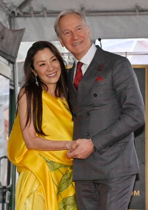 Actress Michelle Yeoh is joined by director Paul Feig during an unveiling ceremony honoring her with the 2,836th star on the Hollywood Walk of Fame in Los Angeles on Wednesday, February 18, 2026.  LAP2026021813 JIMxRUYMEN