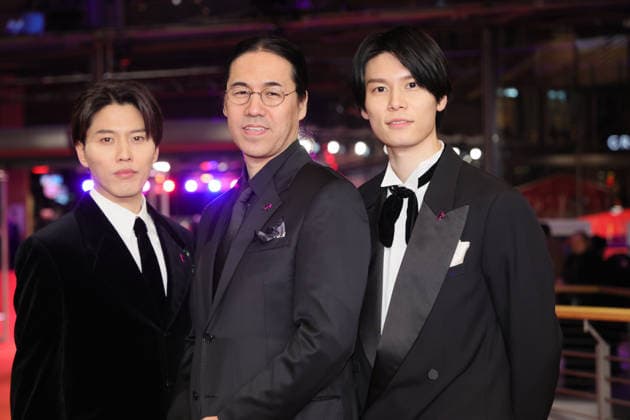 February 18, 2026, Berlin, Germany: Miyu Irino, Yoshitoshi Shinomiya and Riku Hagiwara attend the premiere of A New Dawn during the 76th Berlinale International Film Festival at Berlinalepalast in Berlin, Germany, on 18 February 2026. Photo: Berlin Germany - ZUMAm179 20260218_zep_m179_008 Copyright: xAlecxMichaelx