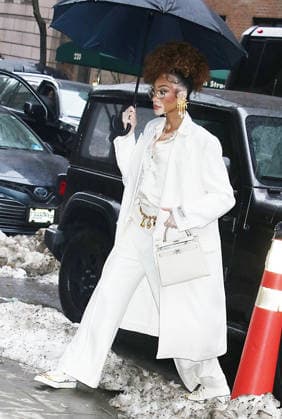 NEW YORK, NY- FEBRUARY 16: Winnie Harlow seen at Good Day NY promoting the Prime Video series The CEO Club on February 18, 2026 in New York City. Copyright: xRWx