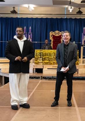 February 18, 2026, Bronx, New York, USA: Zhailon Levingston and Bill Rauch attend press preview for upcoming Broadway musical Cats: The Jellicle Ball at New 42nd Street Studios in New York, NY on February 18, 2026. Bronx USA - ZUMAr339 20260218_znp_r339_072 Copyright: xLevxRadinx