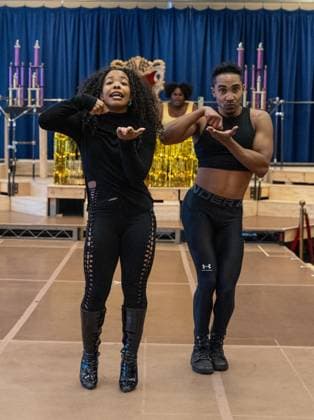 February 18, 2026, Bronx, New York, USA: Dava Huesca and Jonathan Burke perform during press preview for upcoming Broadway musical Cats: The Jellicle Ball at New 42nd Street Studios in New York, NY on February 18, 2026. Bronx USA - ZUMAr339 20260218_znp_r339_078 Copyright: xLevxRadinx