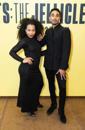 February 18, 2026, Bronx, New York, USA: Dava Huesca and Jonathan Burke attend press preview for upcoming Broadway musical Cats: The Jellicle Ball at New 42nd Street Studios in New York, NY on February 18, 2026. Bronx USA - ZUMAr339 20260218_znp_r339_093 Copyright: xLevxRadinx