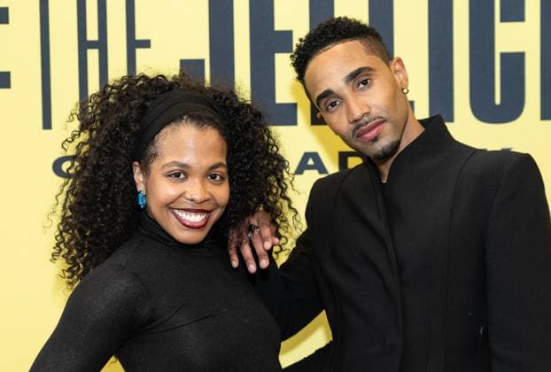 February 18, 2026, Bronx, New York, USA: Dava Huesca and Jonathan Burke attend press preview for upcoming Broadway musical Cats: The Jellicle Ball at New 42nd Street Studios in New York, NY on February 18, 2026. Bronx USA - ZUMAr339 20260218_znp_r339_094 Copyright: xLevxRadinx