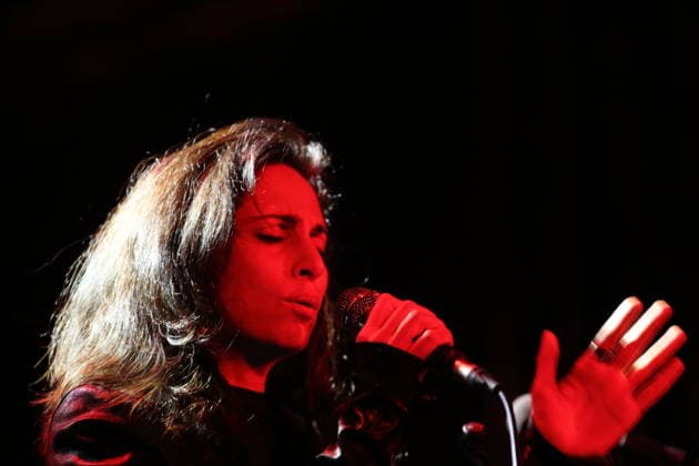 Yasmine Hamdan at a concert at Metropol in Berlin, February 18, 2026 Yasmine Hamdan concert Berlin