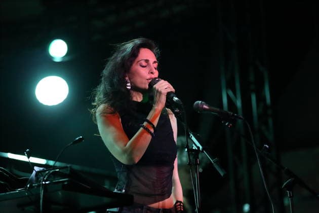 Yasmine Hamdan at a concert at Metropol in Berlin, February 18, 2026 Yasmine Hamdan concert Berlin