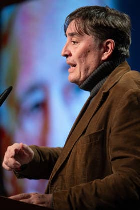 February 18, 2026, Madrid, Spain: Luis Garcia Montero attends the tribute to Joan Margarit at the Cervantes Institute. Madrid Spain  - ZUMAs197 20260218_aaa_s197_444 Copyright: xAtilanoxGarciax