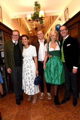 Franz Georg Birgit Strauss Max Dietl son Inge Max Dietl Modehaus Muenchen 18 02 2026 To the Franciscan Ash Wednesday Fish Dinner Photo Muenchen