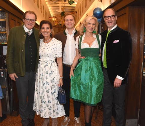 Franz Georg Birgit Strauss Max Dietl son Inge Max Dietl Modehaus Muenchen 18 02 2026 To the Franciscan Ash Wednesday Fish Dinner Photo Muenchen