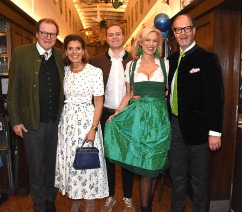 Franz Georg Birgit Strauss Max Dietl son Inge Max Dietl Modehaus Muenchen 18 02 2026 To the Franciscan Ash Wednesday Fish Dinner Photo Muenchen