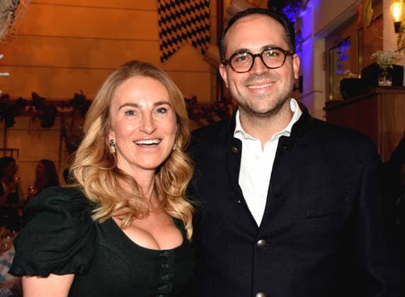 Stephanie Hasse Lawyer Thomas Mang Architect Son of Prof. Dr. med Werner Mang Munich 18 02 2026 To the Franciscan Ash Wednesday Fish Dinner Photo Munich