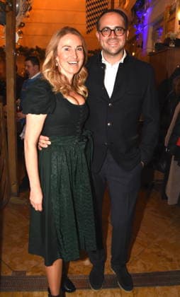 Stephanie Hasse Lawyer Thomas Mang Architect Son of Prof. Dr. med Werner Mang Munich 18 02 2026 To the Franciscan Ash Wednesday Fish Dinner Photo Munich