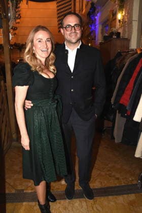 Stephanie Hasse Lawyer Thomas Mang Architect Son of Prof. Dr. med Werner Mang Munich 18 02 2026 To the Franciscan Ash Wednesday Fish Dinner Photo Munich