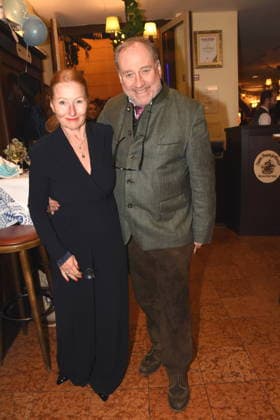 Birgit Wolff Faltermeyer PR Harold Faltermeyer Composer Music Producer Munich 18 02 2026 To the Franciscan Ash Wednesday Fish Dinner Photo Munich