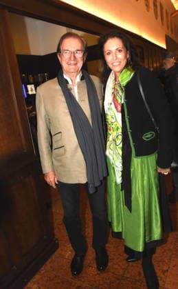 Thomas Haffa Entrepreneur Pia Hahn Munich 18 02 2026 To the Franciscan Ash Wednesday Fish Dinner Photo Munich