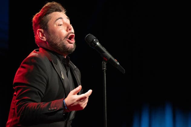 February 18, 2026, Madrid, Spain: Miguel Poveda performs during the tribute to Joan Margarit at the Cervantes Institute. Madrid Spain - ZUMAs197 20260218_aaa_s197_453 Copyright: xAtilanoxGarciax