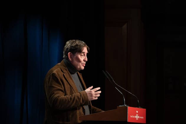 February 18, 2026, Madrid, Spain: Luis Garcia Montero attends the tribute to Joan Margarit at the Cervantes Institute. Madrid Spain  - ZUMAs197 20260218_aaa_s197_469 Copyright: xAtilanoxGarciax