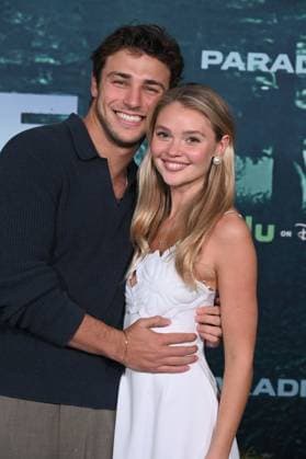 LOS ANGELES, CALIFORNIA FEBRUARY 18 Marissa Long and Tanner Zagarino the premiere of Hulus Paradise Season 2 at Paramount Theatre on February 18, 2026 in Los Angeles, California Credit Michael Mattes AdMedia 453232 2026 02 19  Copyright: xAdMediax STAR_453232_004