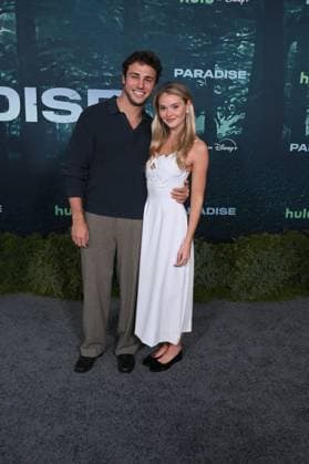 LOS ANGELES, CALIFORNIA FEBRUARY 18 Marissa Long and Tanner Zagarino the premiere of Hulus Paradise Season 2 at Paramount Theatre on February 18, 2026 in Los Angeles, California Credit Michael Mattes AdMedia 453232 2026 02 19  Copyright: xAdMediax STAR_453232_009