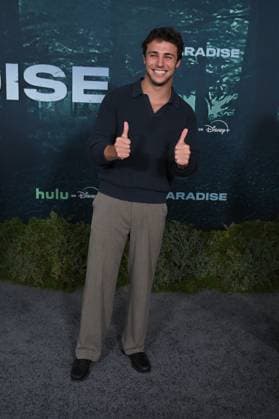 LOS ANGELES, CALIFORNIA FEBRUARY 18 Tanner Zagarino the premiere of Hulus Paradise Season 2 at Paramount Theatre on February 18, 2026 in Los Angeles, California Credit Michael Mattes AdMedia 453232 2026 02 19  Copyright: xAdMediax STAR_453232_028