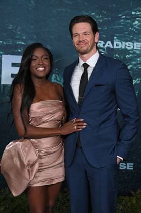 LOS ANGELES, CALIFORNIA FEBRUARY 18 Krys Marshall and Jon Beavers the premiere of Hulus Paradise Season 2 at Paramount Theatre on February 18, 2026 in Los Angeles, California Credit Michael Mattes AdMedia 453232 2026 02 19  Copyright: xAdMediax STAR_453232_066