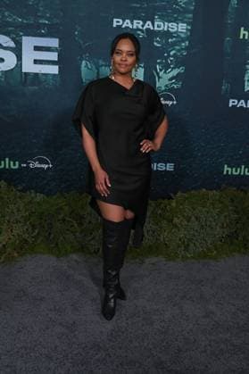 LOS ANGELES, CALIFORNIA FEBRUARY 18Sharon Leal at the premiere of Hulus Paradise Season 2 at Paramount Theatre on February 18, 2026 in Los Angeles, California Credit Michael Mattes AdMedia 453232 2026 02 19  Copyright: xAdMediax STAR_453232_094