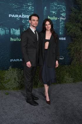LOS ANGELES, CALIFORNIA FEBRUARY 18 Thomas Doherty Shailene Woodley at the premiere of Hulus Paradise Season 2 at Paramount Theatre on February 18, 2026 in Los Angeles, California Credit Michael Mattes AdMedia 453232 2026 02 19  Copyright: xAdMediax STAR_453232_097
