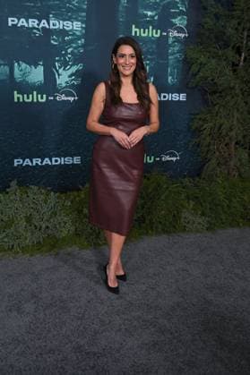 LOS ANGELES, CALIFORNIA FEBRUARY 18 Angelique Cabral at the premiere of Hulus Paradise Season 2 at Paramount Theatre on February 18, 2026 in Los Angeles, California Credit Michael Mattes AdMedia 453232 2026 02 19  Copyright: xAdMediax STAR_453232_105