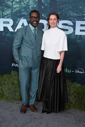 LOS ANGELES, CALIFORNIA FEBRUARY 18 Sterling K Brown and Julianne Nicholson at the premiere of Hulus Paradise Season 2 at Paramount Theatre on February 18, 2026 in Los Angeles, California Credit Michael Mattes AdMedia 453232 2026 02 19  Copyright: xAdMediax STAR_453232_130