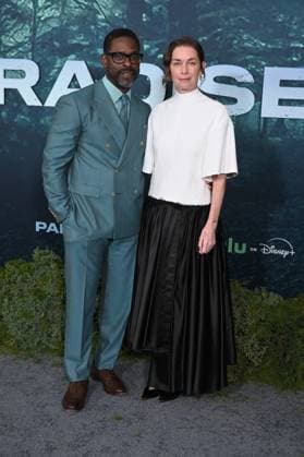 LOS ANGELES, CALIFORNIA FEBRUARY 18 Sterling K Brown and Julianne Nicholson at the premiere of Hulus Paradise Season 2 at Paramount Theatre on February 18, 2026 in Los Angeles, California Credit Michael Mattes AdMedia 453232 2026 02 19  Copyright: xAdMediax STAR_453232_167