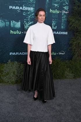 LOS ANGELES, CALIFORNIA FEBRUARY 18 Julianne Nicholson at the premiere of Hulus Paradise Season 2 at Paramount Theatre on February 18, 2026 in Los Angeles, California Credit Michael Mattes AdMedia 453232 2026 02 19  Copyright: xAdMediax STAR_453232_185
