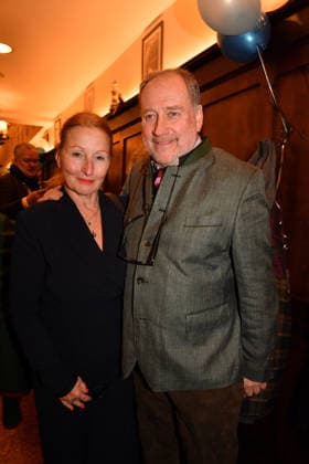 Harold Faltermeyer and Birgitt Wolf Ash Wednesday fish dinner at the Franziskaner in Munich February 18, 2026