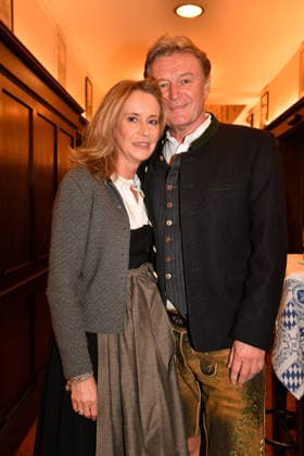 Lambert Danziger and Andrea Busch Ash Wednesday fish dinner at the Franziskaner in Munich February 18, 2026