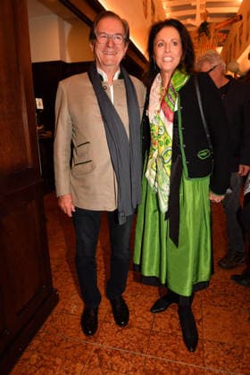 Thomas Haffa and Pia Hahn Ash Wednesday fish dinner at the Franziskaner in Munich February 18, 2026