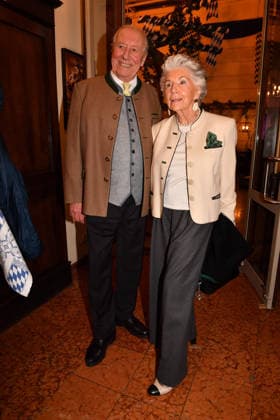 Edi Reinhold and Ute Haber Ash Wednesday fish dinner at the Franziskaner Munich February 18, 2026