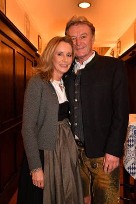 Lambert Danziger and Andrea Busch Ash Wednesday fish dinner at the Franziskaner in Munich February 18, 2026