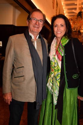 Thomas Haffa and Pia Hahn Ash Wednesday fish dinner at the Franziskaner in Munich February 18, 2026