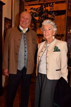 Edi Reinhold and Ute Haber Ash Wednesday fish dinner at the Franziskaner Munich February 18, 2026