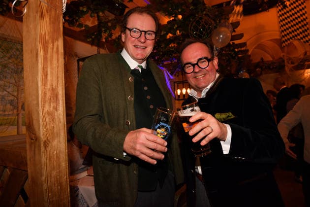 Franz Georg Strauß and Clemens Baumgärtner Ash Wednesday fish dinner at the Franziskaner in Munich February 18, 2026